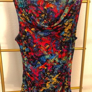 Cable and Gauge colorful blouse sleeveless size medium